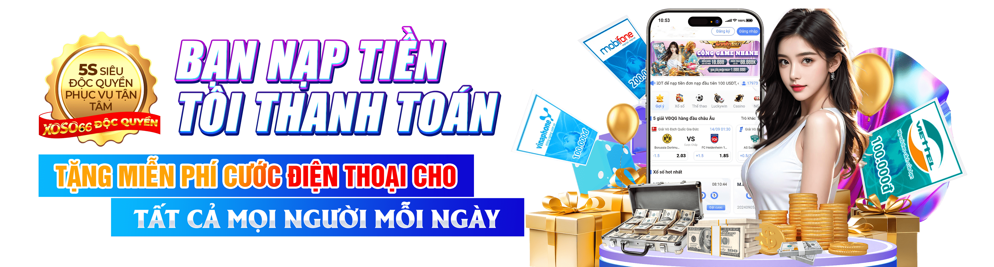 Hình ảnh quảng cáo của 97win hiển thị nền tảng và các lợi ích